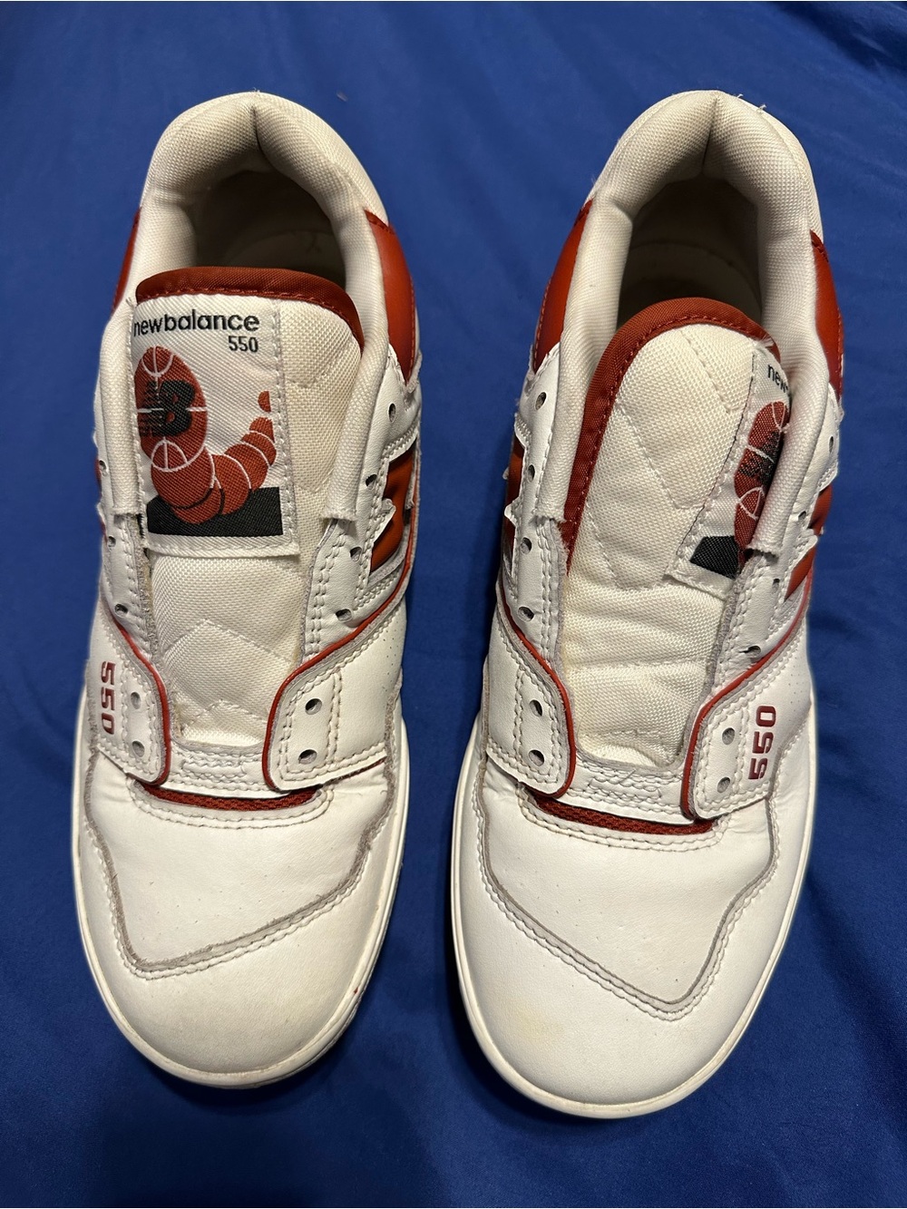 New Balance Kids 550 White & Red Casual Sneakers